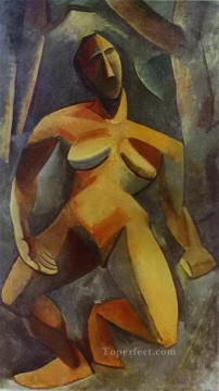  1908 Oil Painting - Dryad 1908 Cubism